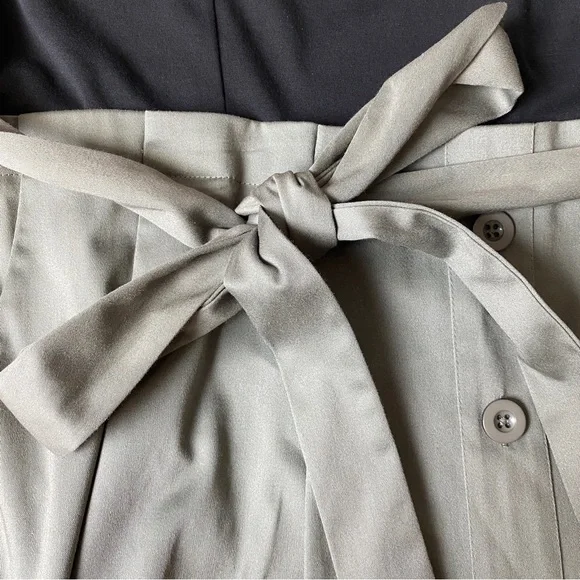 CITY CHIC 'Uptown Girl' Deep Sage Black Belted Midi Dress Plus Size XL AU 22 - Picture 11 of 13